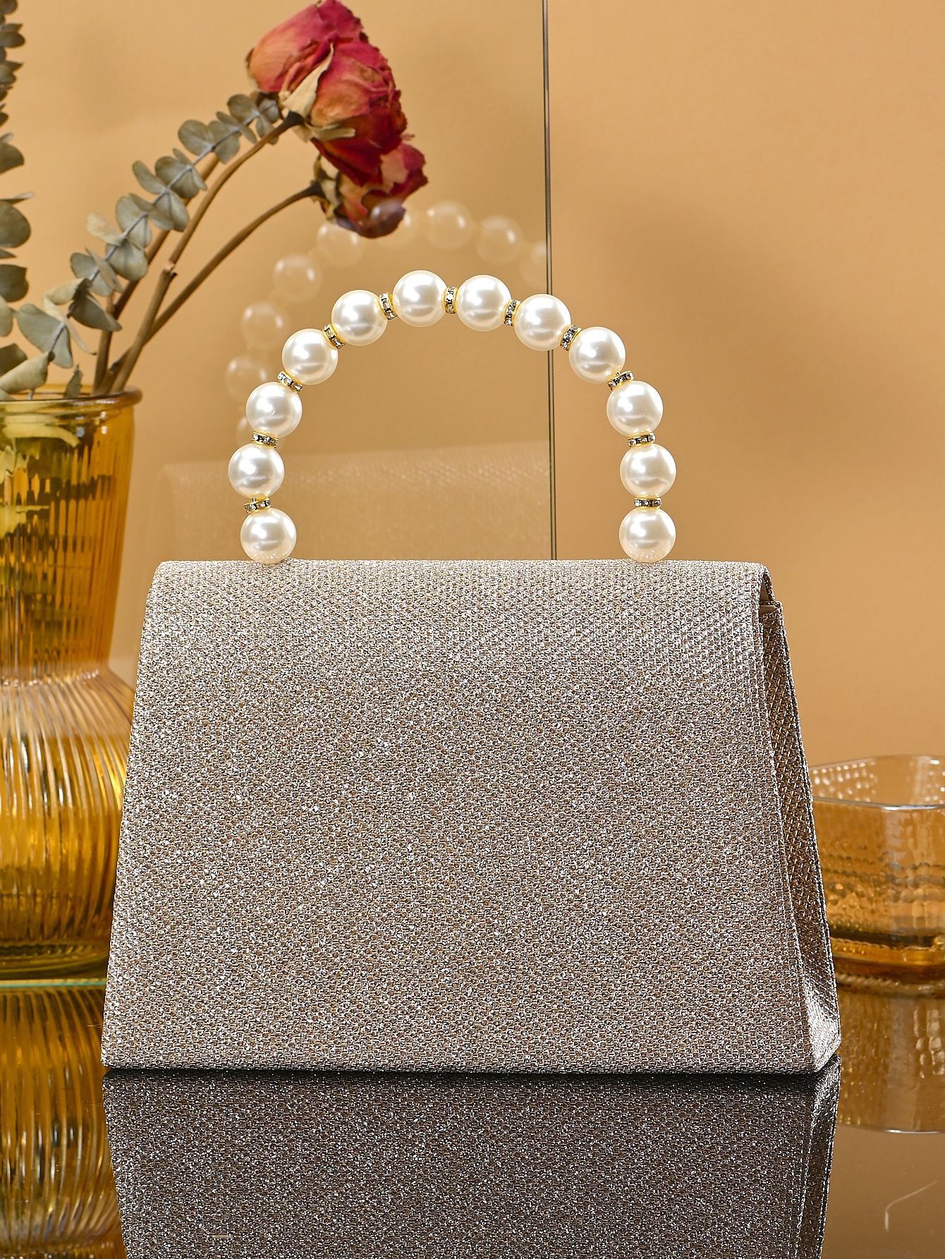 Beaded Square Evening Handbag For Ladies - Elegant Party Accessory_voghion.com