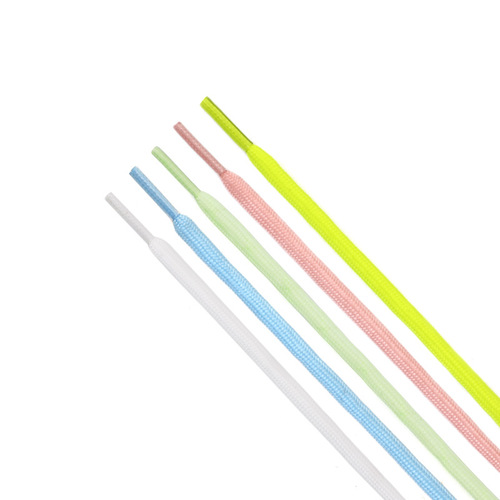 4mm round luminous fluorescent polyester color shoelaces cross-border multi-color colorful jewelry rope sports shoelaces