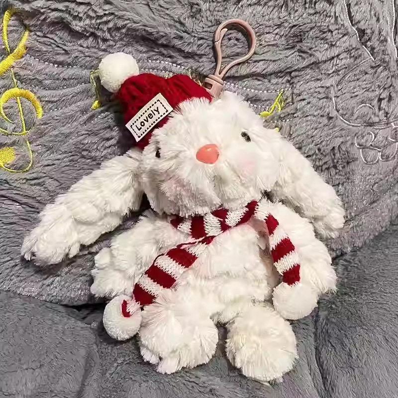 Nuevos productos de desechos de tierra viento orejas colgantes de llaves de automóviles lindos muñecas de peluche bolsos pequeños colgantes regalos