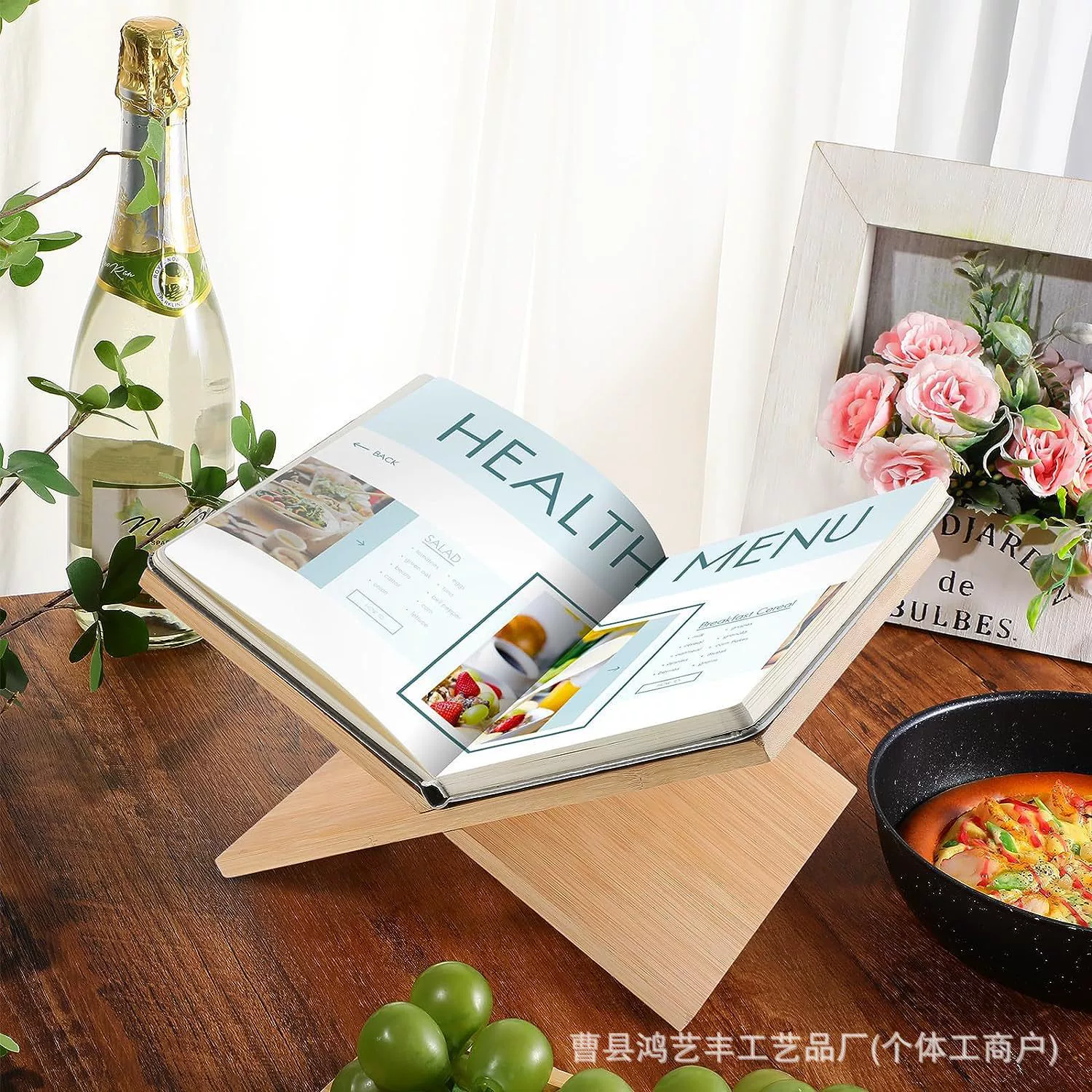 Новая домашняя кухня рецепты столовая столовая столовая столовая столовая столовая столовая единая полка из цельного дерева простой держатель для чтения книг