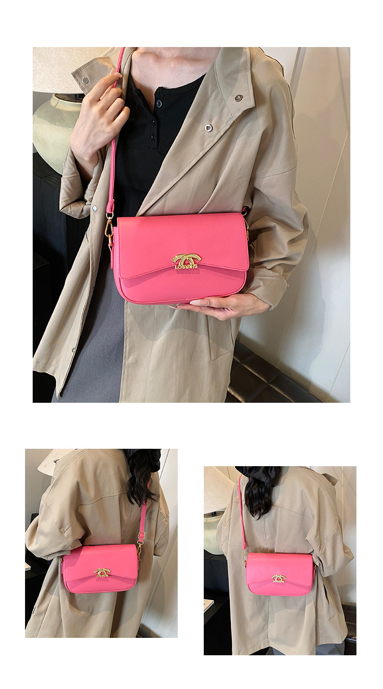 Fashionable and versatile small square bag, new autumn and winter style work and commuting bag, women's bag, simple single-shoulder bag, women's crossbody bag undefined