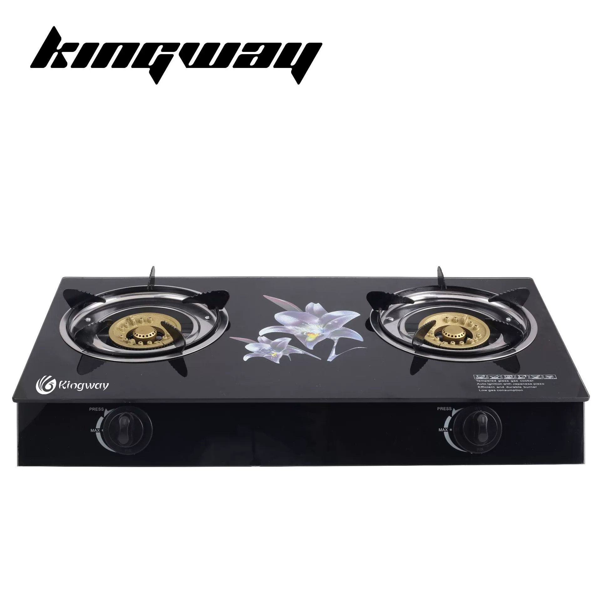 Производители Kingway продают внешней торговле ГАЗОВЫЕ плиты 6 мм из закаленного стекла ГАЗОВЫЕ плиты с двойной головкой ГАЗОВЫЕ плиты