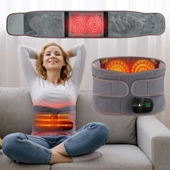 プライベートモデル電気加熱マッサージベルト USB 充電赤色光加熱腹部腰マッサージ加熱ベルト