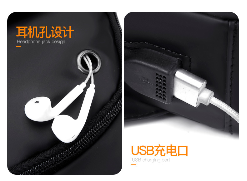 Wholesale new large-capacity men's chest bags, single-shoulder crossbody water cup bags, multi-functional waterproof outdoor small backpacks undefined