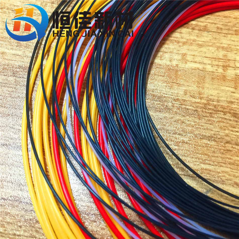 恒佳PTFE彩色毛细管铁氟龙套管0.3mm超细四氟套管PTFE毛细管