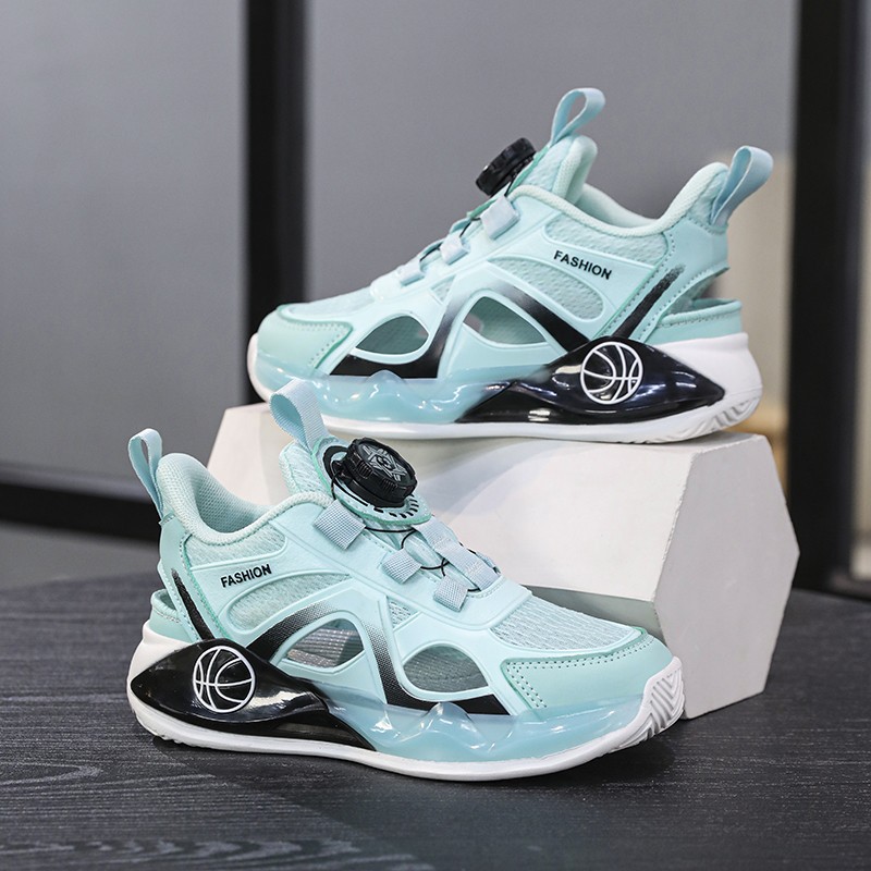 Calzado deportivo para niños, zapatos de red para niños, zapatos para correr ligeros de suela suave para niños grandes y transpirables, zapatos para niños casuales huecos para niñas