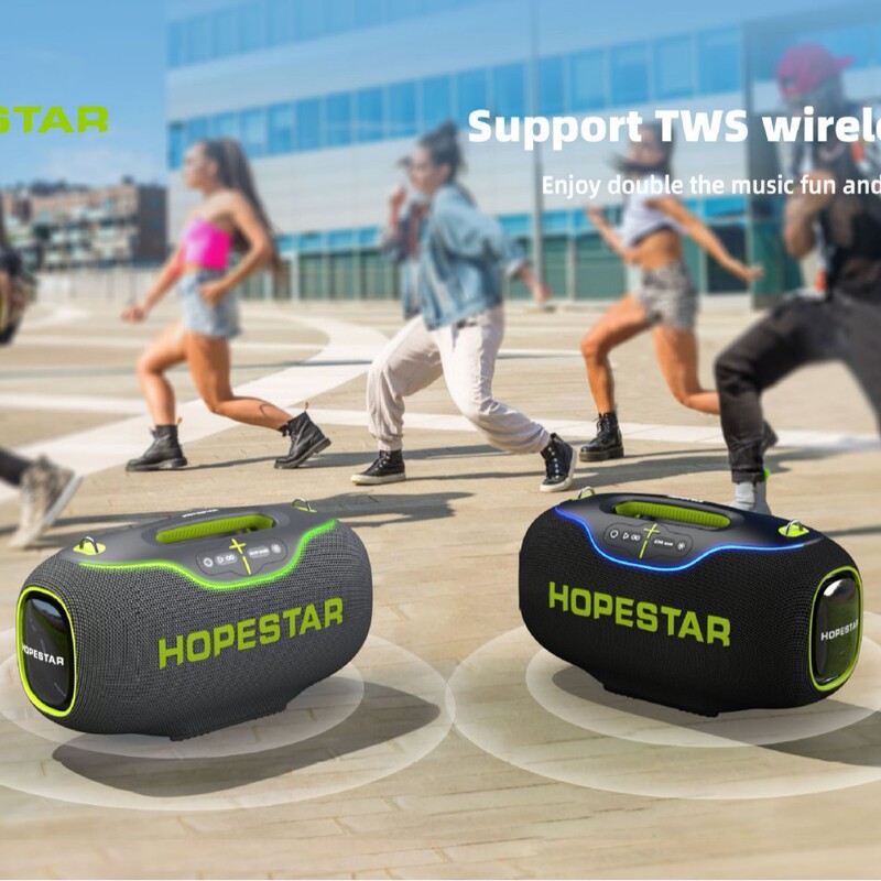 跨境hopestar低音炮大功率音响户外K歌带话筒电脑蓝牙大音箱|undefined