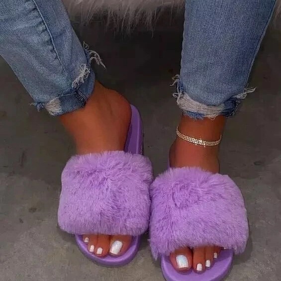 summer mule with rhinestones flat