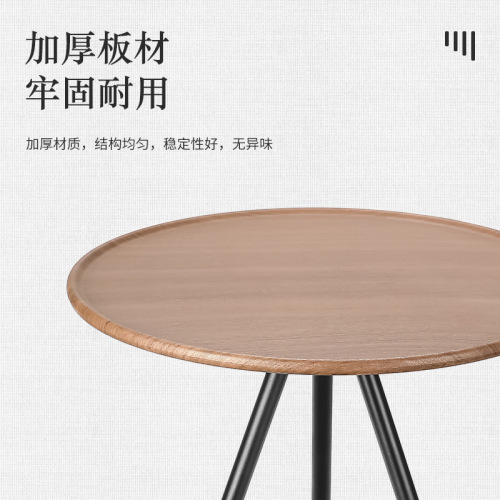 Outdoor aluminum alloy folding small round table portable liftable black table dining table camping ultra-light coffee table