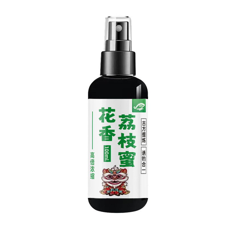 Guozhi Liang 釣り薬花の香りライチ蜂蜜野生釣り黒プールリザーバー夏鯉フナ草鯉餌誘引剤|undefined