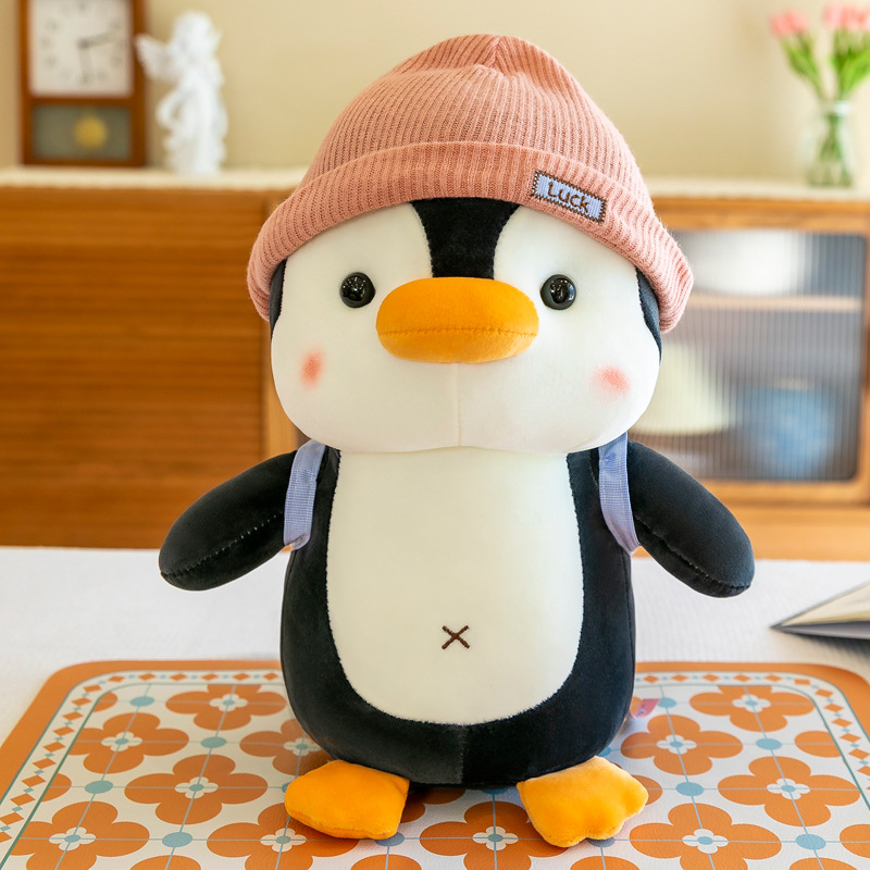 Mochila Pingüino juguete de peluche transfronterizo serie de animales marinos muñeca Regalo de Cumpleaños de los niños centro comercial muñeca al por mayor