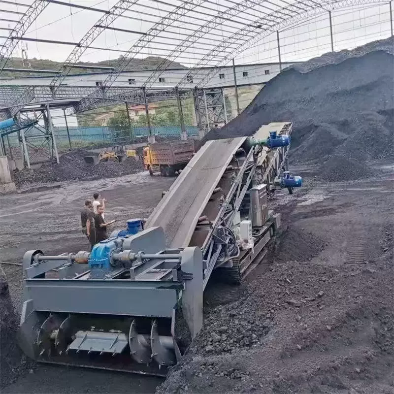 碳渣中转扒渣机 厂家自动取料装车输送机 沙石料螺旋扒料机设备