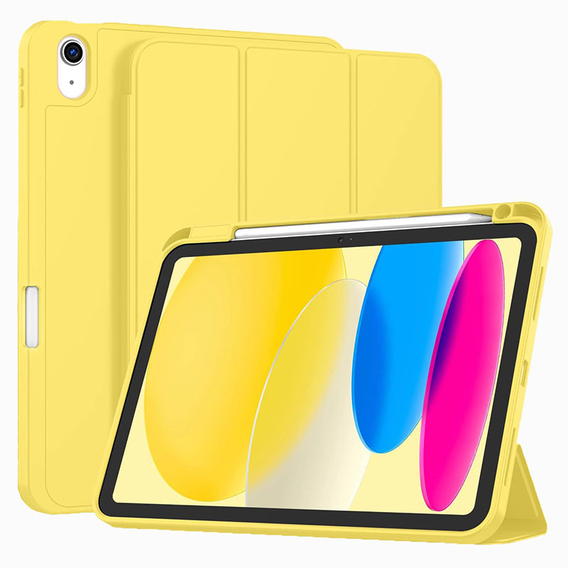 适用ipad11代三折 TPU软壳背贴平板保护套带笔槽 ipadari11保护壳|undefined