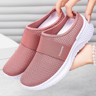 Women's Shoes, Casual Shoes, Summer Cross-Border Comfortable and Breathable Sandals, Lightweight Slip-On Slippers, Thick-Soled Versatile Shoes for Women