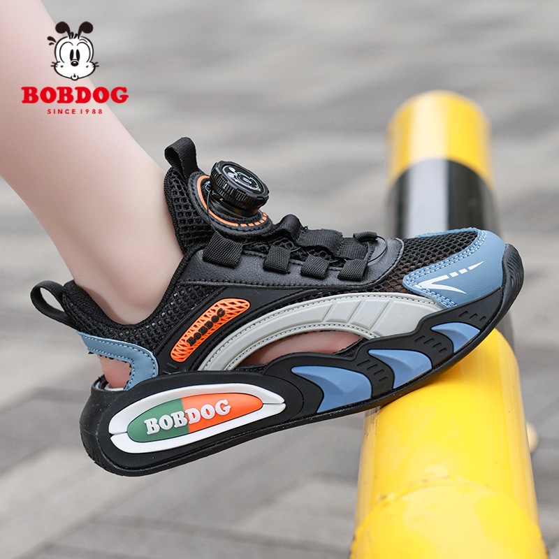 Babudou zapatos de marco para niño 2025 primavera y verano nuevo estilo sandalias deportivas para niños medianos y grandes sandalias casuales para niñas marea