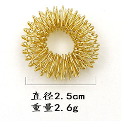 Cross-border hot sale decompression mini finger massage ring spring finger massager decompression fingertip toy