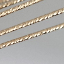 14k����ɫ�𾀼~�y���黨��0.7 0.8 1mm ��Ӳ������Ť�y���Ʒ