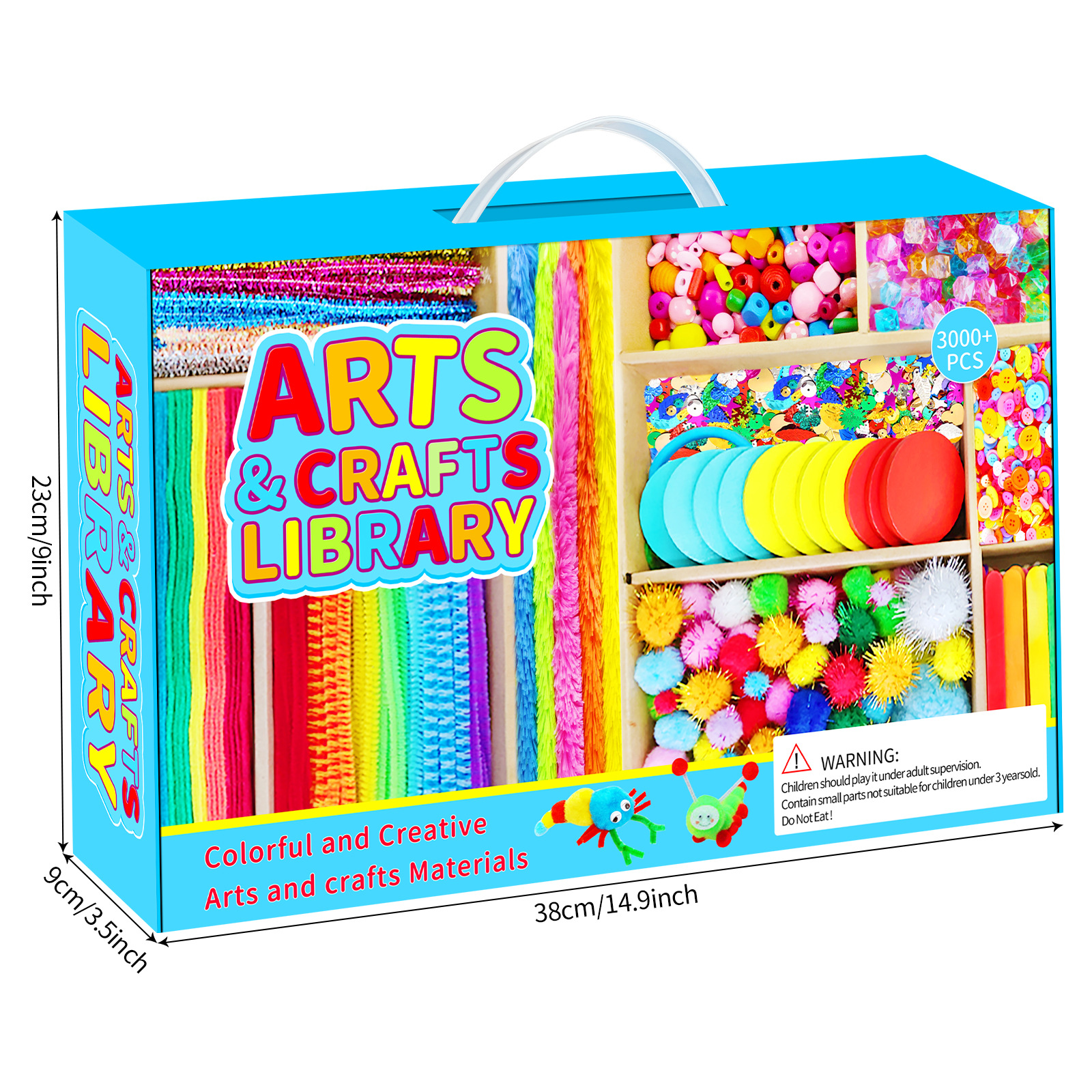 3000 Pieces Luxury Craft Box-Children's Art Handmade DIY Craft Box