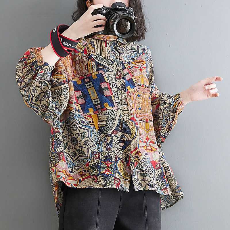 Spring retro light and thin shirt