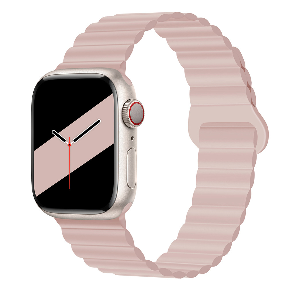適用iwatchs9ultra1-8世代リンゴ時計バンド磁気吸引時計バンド運動シリコンリンゴ時計バンド