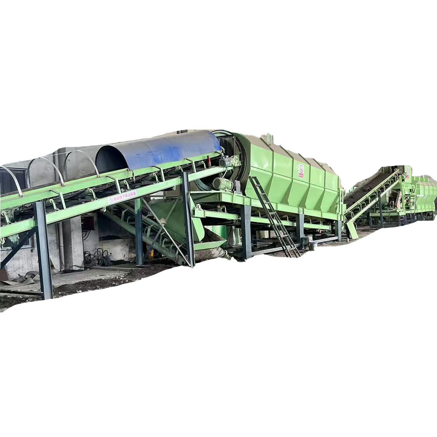Fully Automatic Garbage Sorting Equipment, Light and Heavy Material Wind Sorting Equipment, Complete Set of Solid Waste Screening and Crushing Equipment