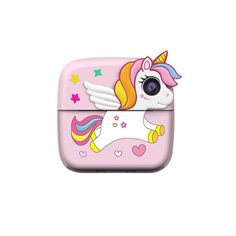 Nuevas cámaras de impresión digital transfronterizas de alta definición, unicornio, dinosaurio, mini niño, instantáneamente.