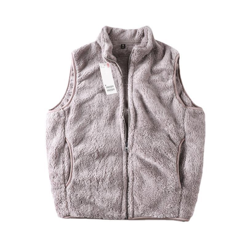 Youjia mujeres de terciopelo largo polar chaleco de lana de otoño e invierno cálido chaleco deportivo chaqueta sin mangas 451441