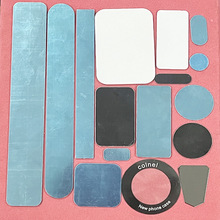 非标加工衣柜灯长条磁吸铁片橱柜感应灯引磁片电泳黑色圆形铁片