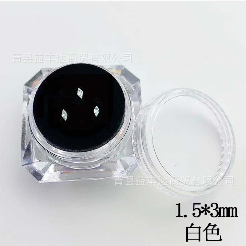 3*5mmと1.5*3mmの菱形歯科用ドリル3個/缶 超キラキラ歯科用ドリル DIY歯科用ドリル カラフル菱形歯科用ドリル|undefined