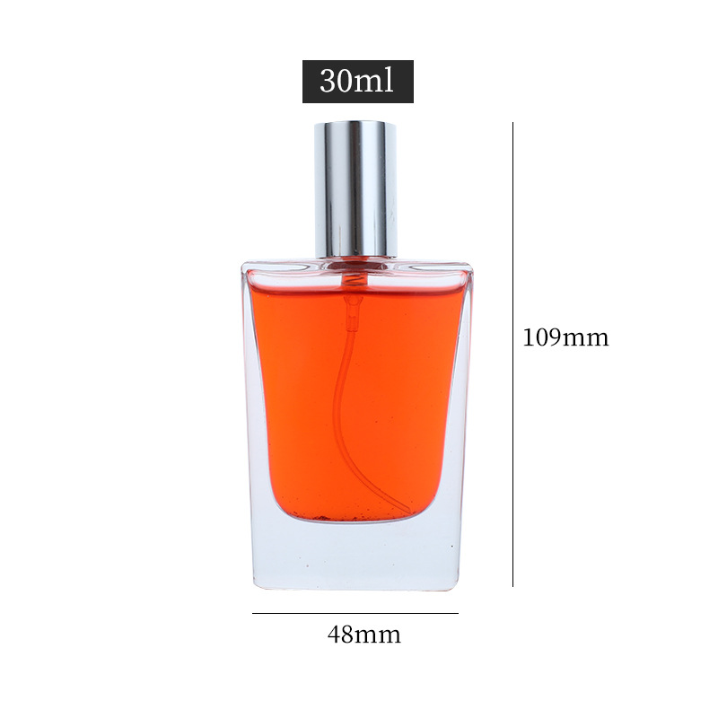 Perfume sub-botella 5ml portátil presionando botella de spray transparente de vidrio cosmético botella vacía al por mayor botella de spray de niebla fina