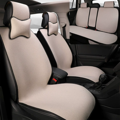 Car Set — Four Seasons Pad - beige-comfort-edition-with-2-neck-pillows-rear-bench-seating-general