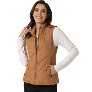 E 10720 Stand Collar Warm Vest ���I��ů�R��