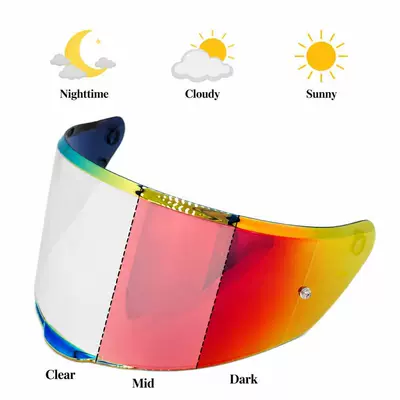 and night universal high-definition large Dəbilqə (Kaska) aksesuarları - aurora-red-turns-to-deep-red-sunshade-for-day-and-night-use