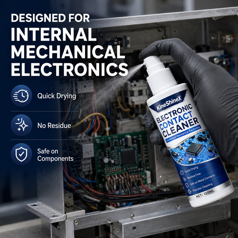 KineShineX electronic contact cleaning spray is quick-drying and suitable for precision cleaning of circuit boards, computers, and laptops KineShineX electronic contact cleaning spray is quick-drying and suitable for precision cleaning of circuit boards, computers, and laptops