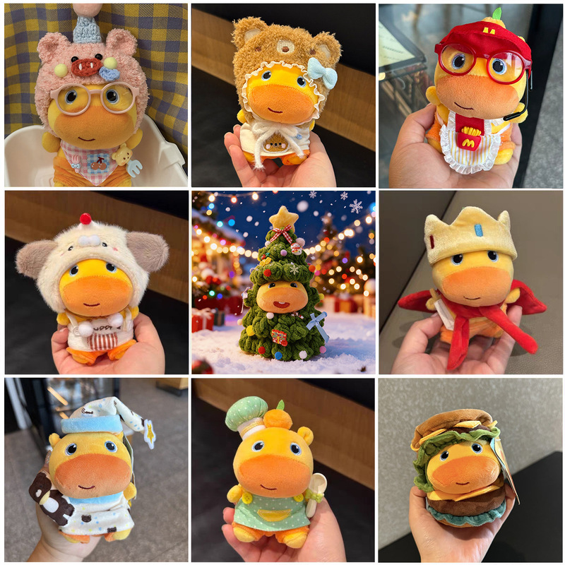 Capybara Lulu 10cm Cute Baby Clothes Cotton Doll Starfish Body Stuffed Doll Bib Headgear Accessories Capybara Lulu 10cm Cute Baby Clothes Cotton Doll Starfish Body Stuffed Doll Bib Headgear Accessories