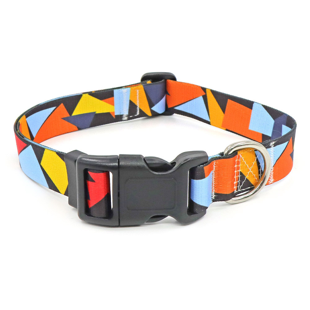 Fabricante al por mayor artículos para mascotas impresión digital collar de perro bohemio étnico collar de perro