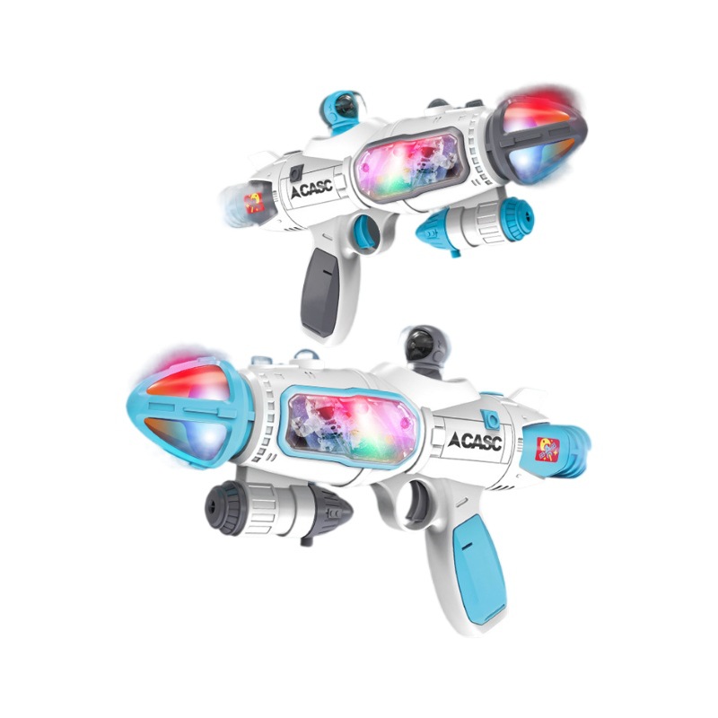 Nuevo sonido y luz eléctricos niños multifuncional pulverización de balas blandas pistolas espaciales para niños y niñas ametralladoras juguetes al por mayor