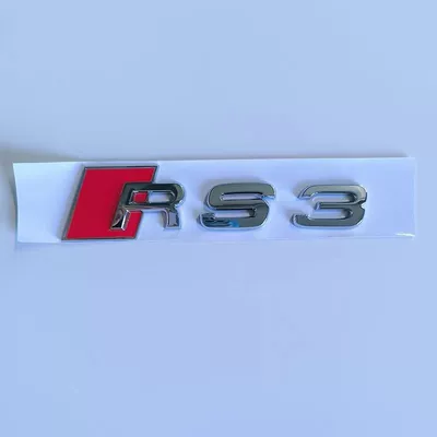 Audi A4L modified with RS4 black emblems, Car logo - standard-rs3