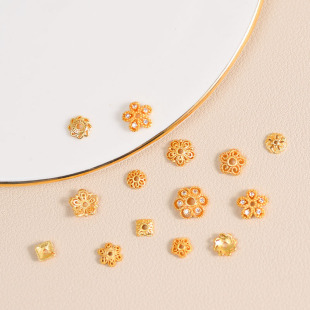14K����ɫ��ɫ���и��黨ñ��Ƭ�U�ջ������diy���朴������