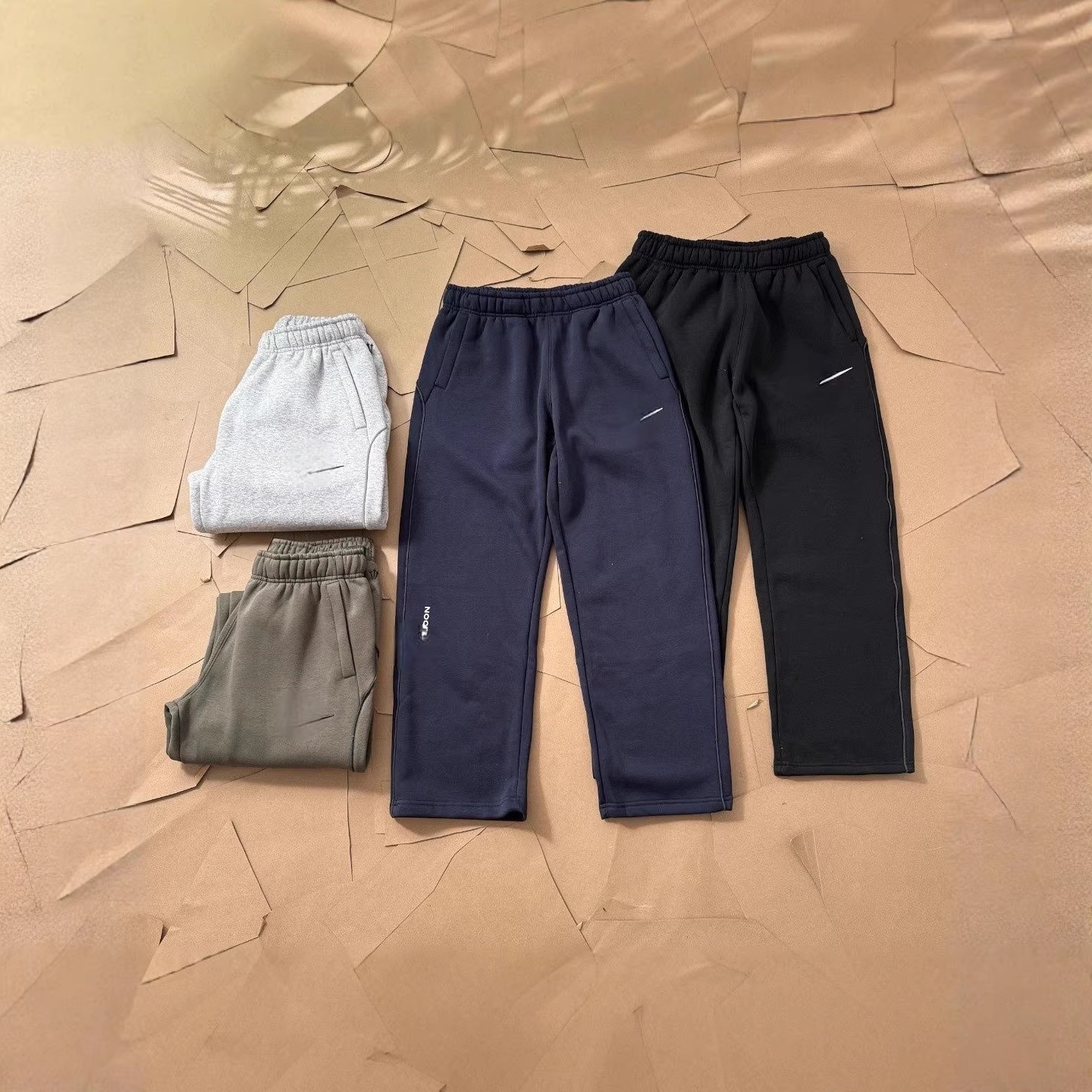 European and American co-branded trendy brand 3M spring and autumn printed new men's overseas popular sports loose fleece sweatpants