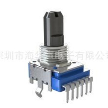 厂家供应R11mm旋转电位器，塑封精密电位器，带轴套可调电位器