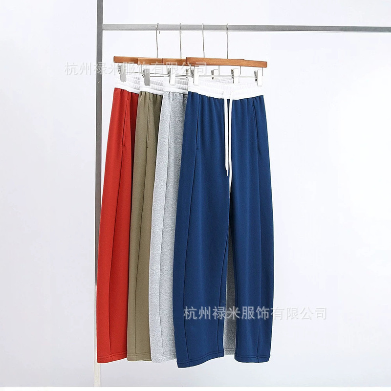 Yilu【Four-color Bootcut Sweatpants】Soft and cozy~3D tailoring, elastic waist, casual banana pants, one-piece drop shipping Yilu【Four-color Bootcut Sweatpants】Soft and cozy~3D tailoring, elastic waist, casual banana pants, one-piece drop shipping