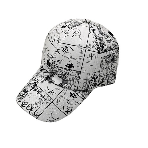 Japanese anime One Piece style baseball cap for men and women, couple casual versatile sun hat, duckbill fashion cap
