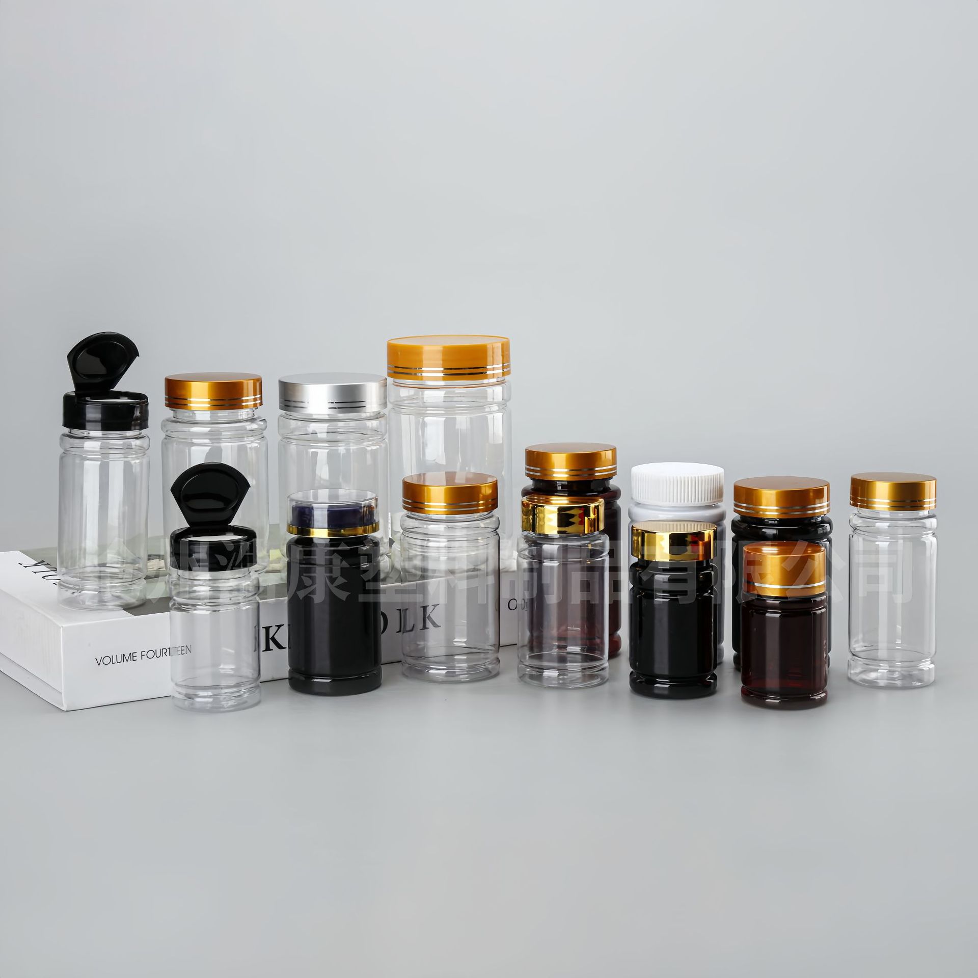 厂家现货60-300ml竹节瓶100pet透明瓶120胶囊片剂瓶 150维生素C瓶