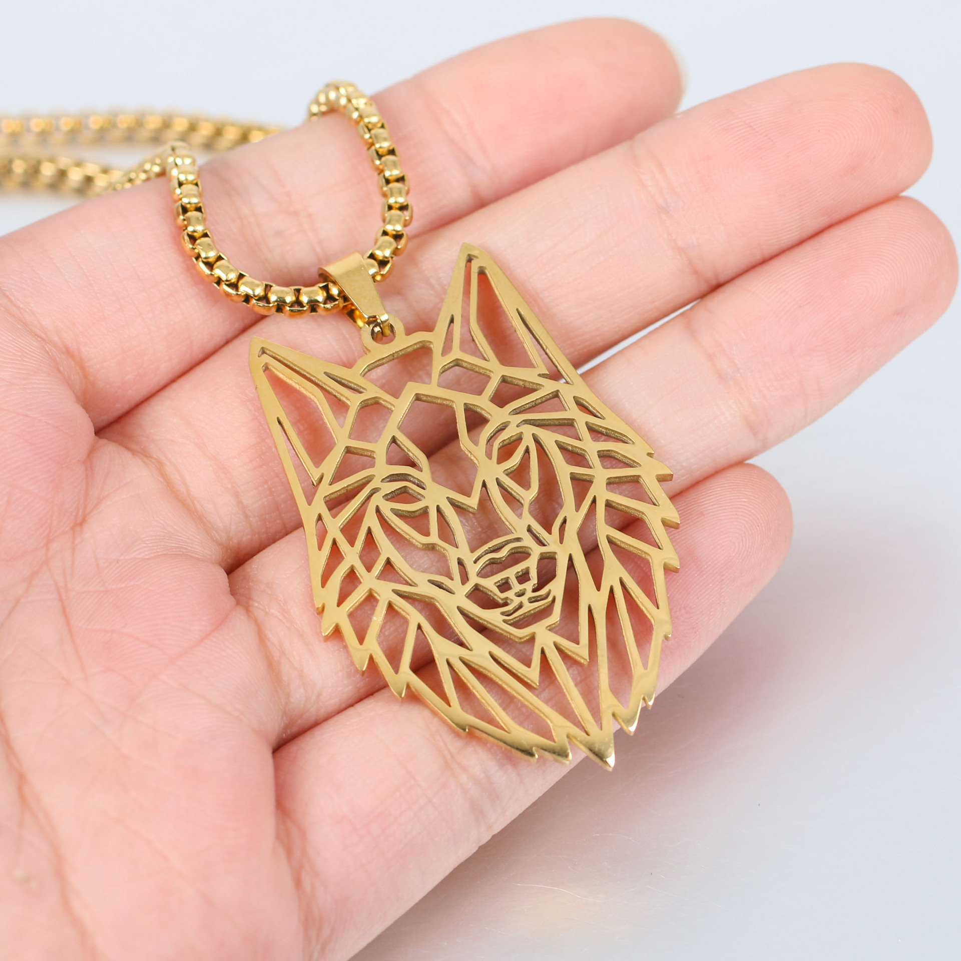 龙骨链狼头主图1