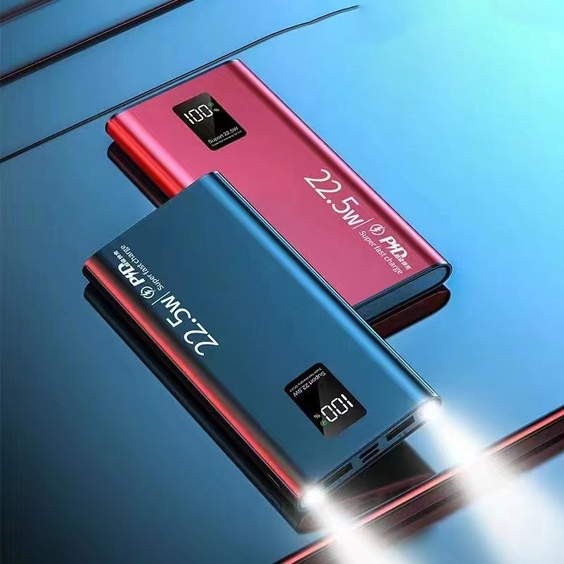 Fuente de alimentación portátil al aire libre de gran capacidad 20000 mAh tesoro de carga compacto bidireccional delgado tesoro de carga rápida