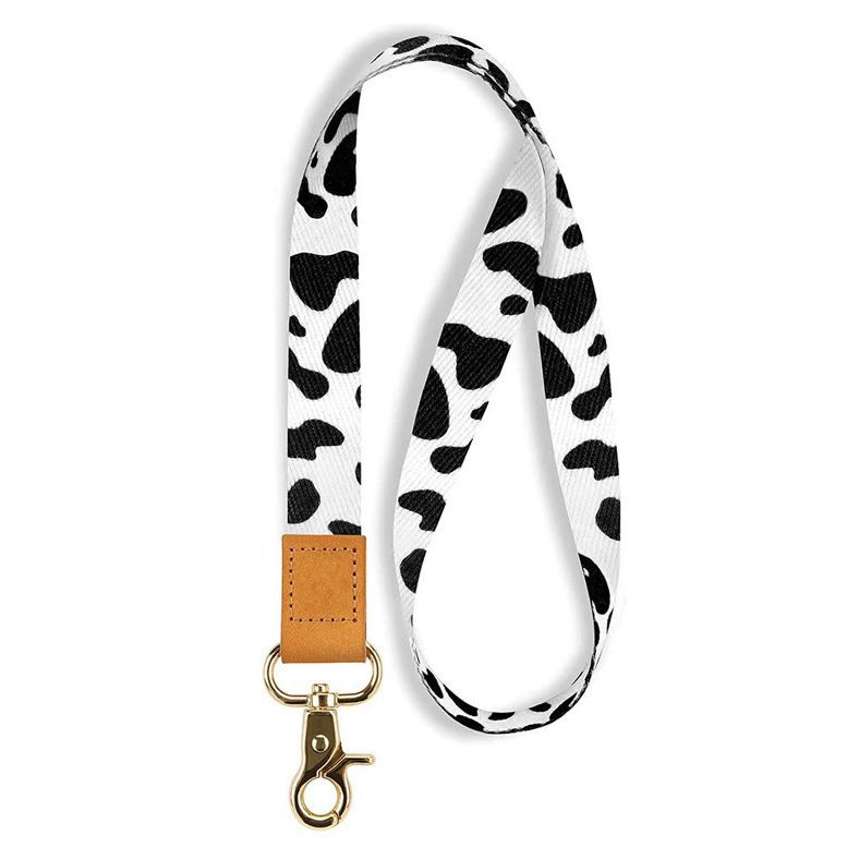 Suministro directo de fábrica transferencia térmica llavero cordón perezoso cuero poliéster correa de muñeca Halter teléfono móvil insignia cordón largo