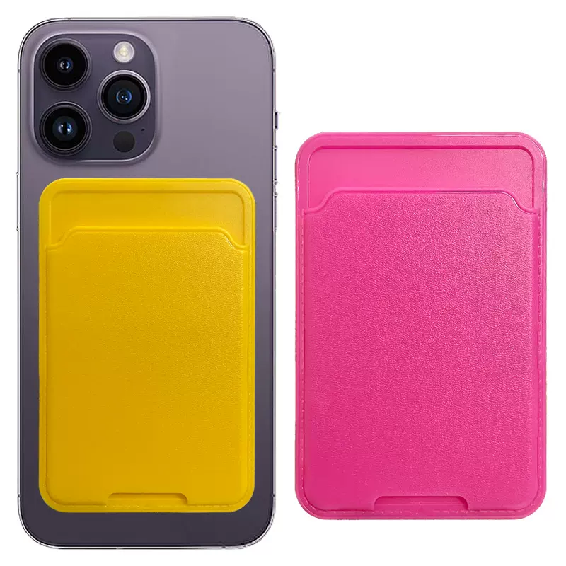 手机壳独立卡包适用各种型号卡套自粘背胶皮纹证件卡片夹多功能