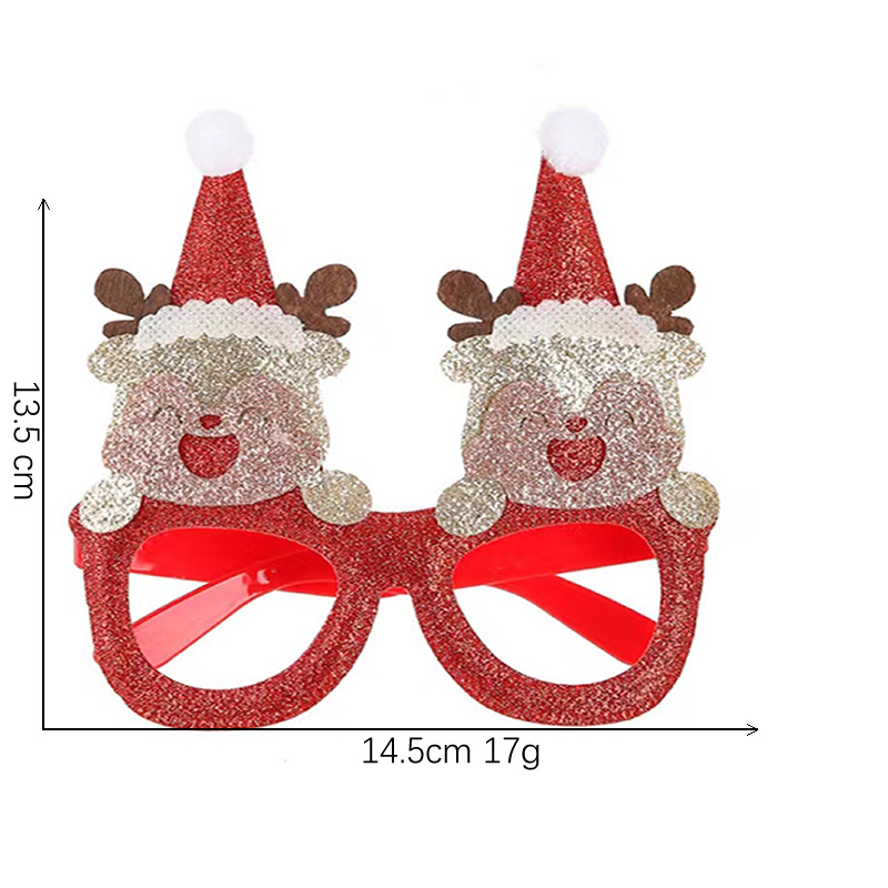 Nueva Navidad diadema gafas marco Halloween Día de San Valentín gafas de Santa Claus gafas Fiesta de Navidad