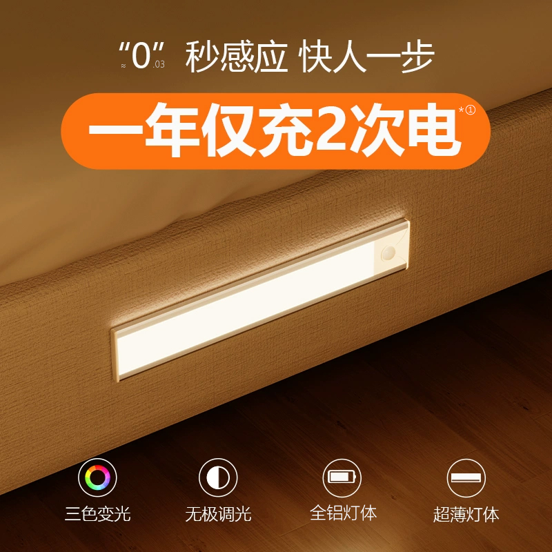 Physiological induction LED rechargeable smart night light